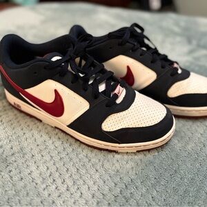 Nike Air Prestige II shoe Maroon, Blue, White Mens Size 11.5 318973-166